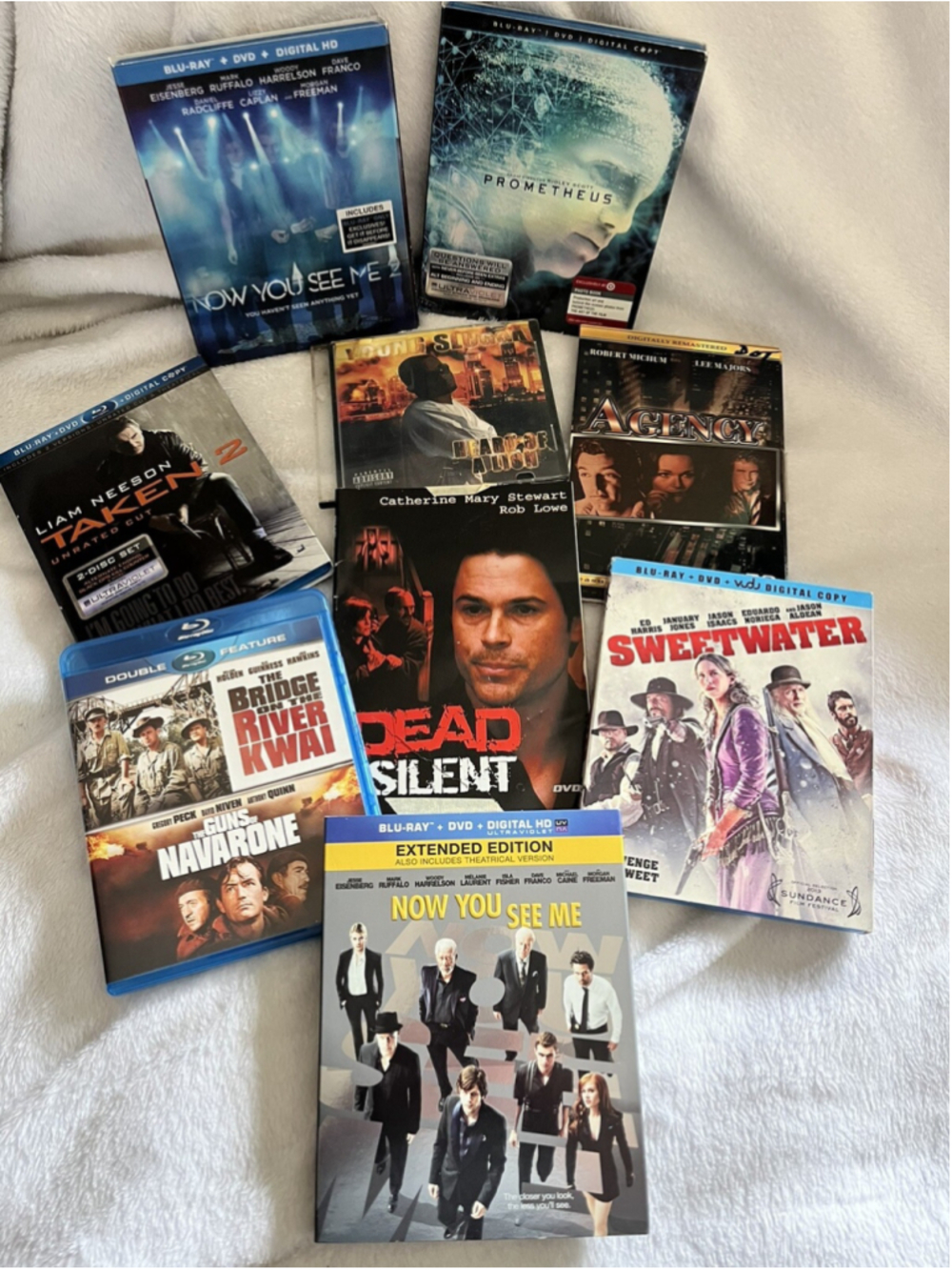 A Lot Of (7) Mixed Titles,Dvds See Pictures. AND ADDED A RANDOM CD ALL WORK